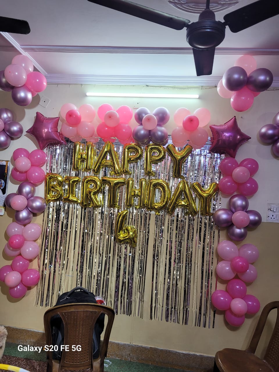 Pink Glam Birthday Decoration Package