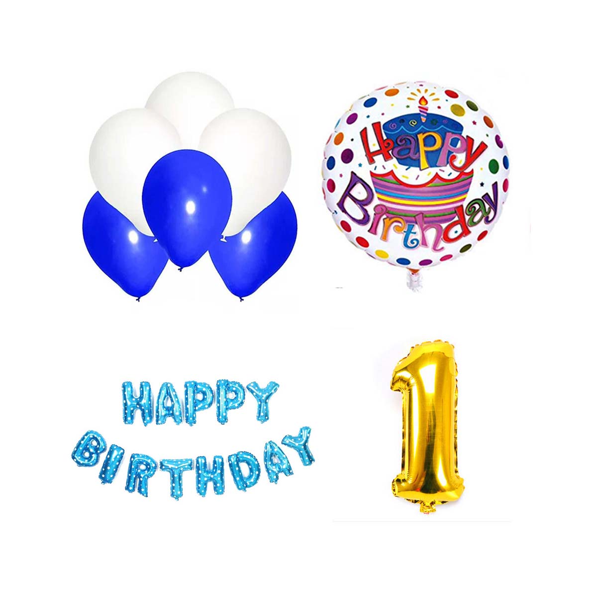 1st Birthday Basic Balloon Combo Set