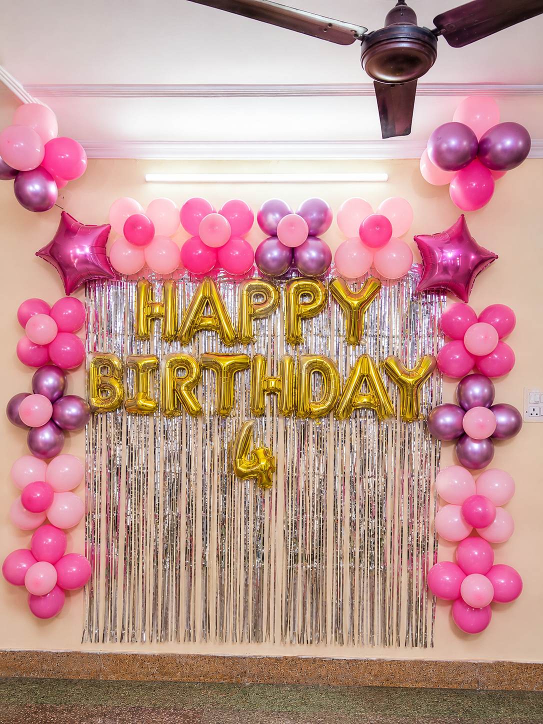 Pink Glam Birthday Decoration Package