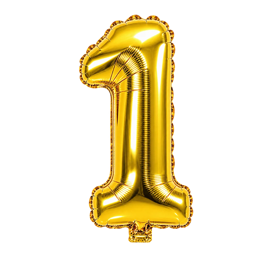 Gold Number 1 Foil Balloon – 16 Inch